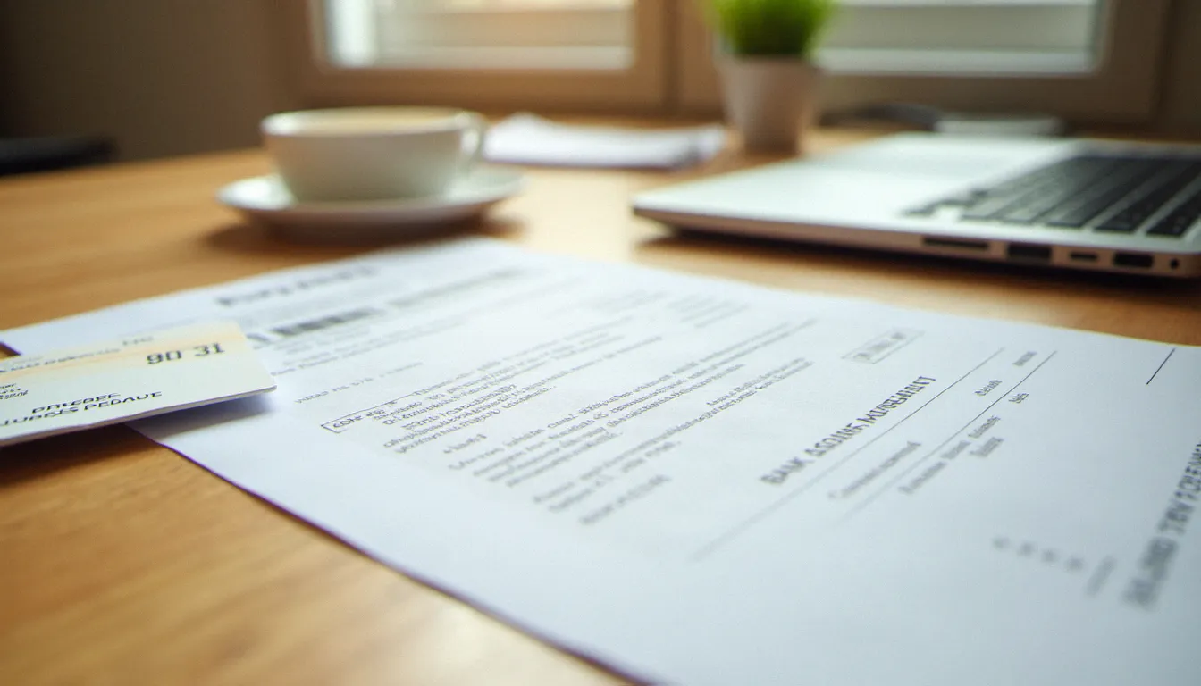 Documents administratifs indispensables pour s'inscrire à la CAF disposés sur un bureau en bois, incluant pièce d'identité, RIB et justificatif de domicile